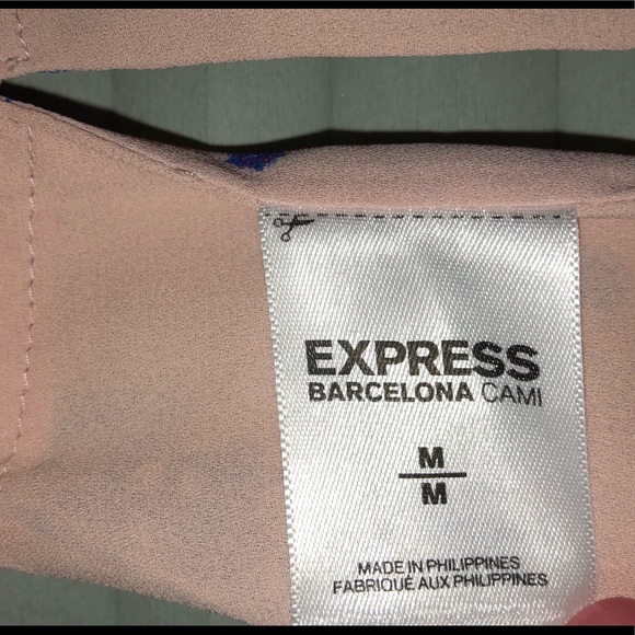 NWT Express dressy pink spaghetti strap tank top. - Picture 4 of 7